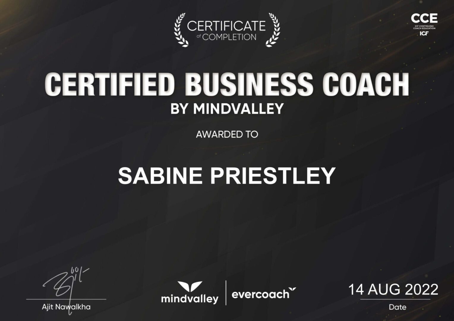 Certified Business Coach certification